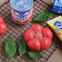 #新年好食，只炼好事#新年送你一朵小红花｜恋恋花朵面包的做法图解15