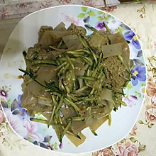 自制凉皮，面筋