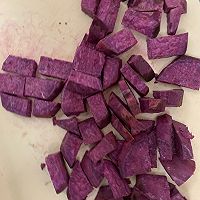 快手早餐酸奶紫薯泥的做法图解2