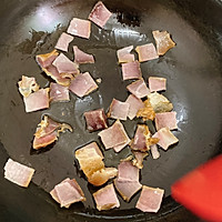 黎蒿炒腊肉的做法图解3