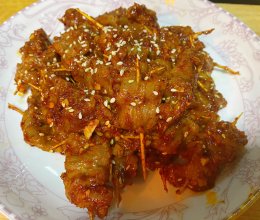 牙签牛肉的做法