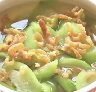 虾米丝瓜汤5的做法