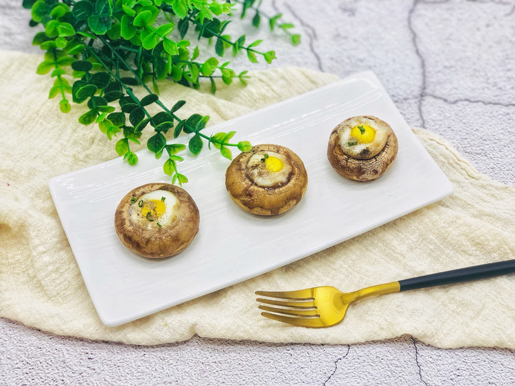 烤蘑菇鹌鹑蛋的做法
