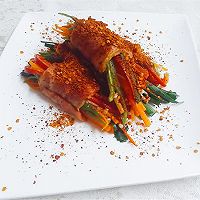 培根时蔬卷#美的微波炉菜谱#的做法图解6