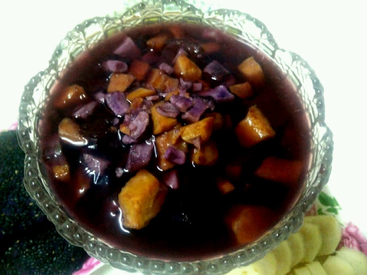 薯于你的甜   紫薯红薯红枣汤的做法