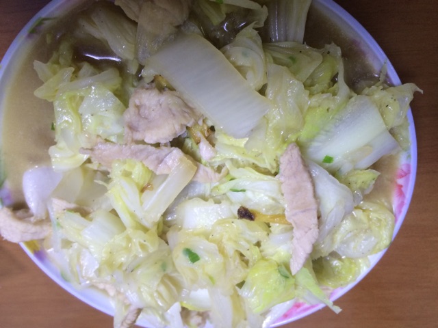 白菜肉片