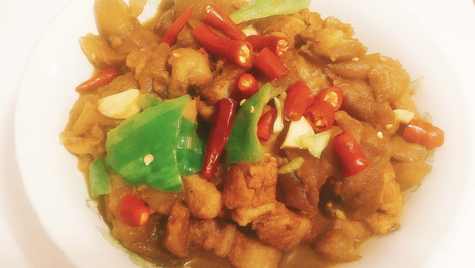 五花肉炒茄子