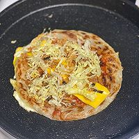 芝士肉松手抓饼的做法图解5