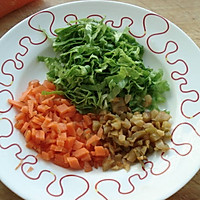 榨菜炒饭——乌江榨菜的做法图解2