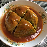 圆白菜扣肉的做法图解9