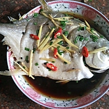 清蒸金鲳鱼