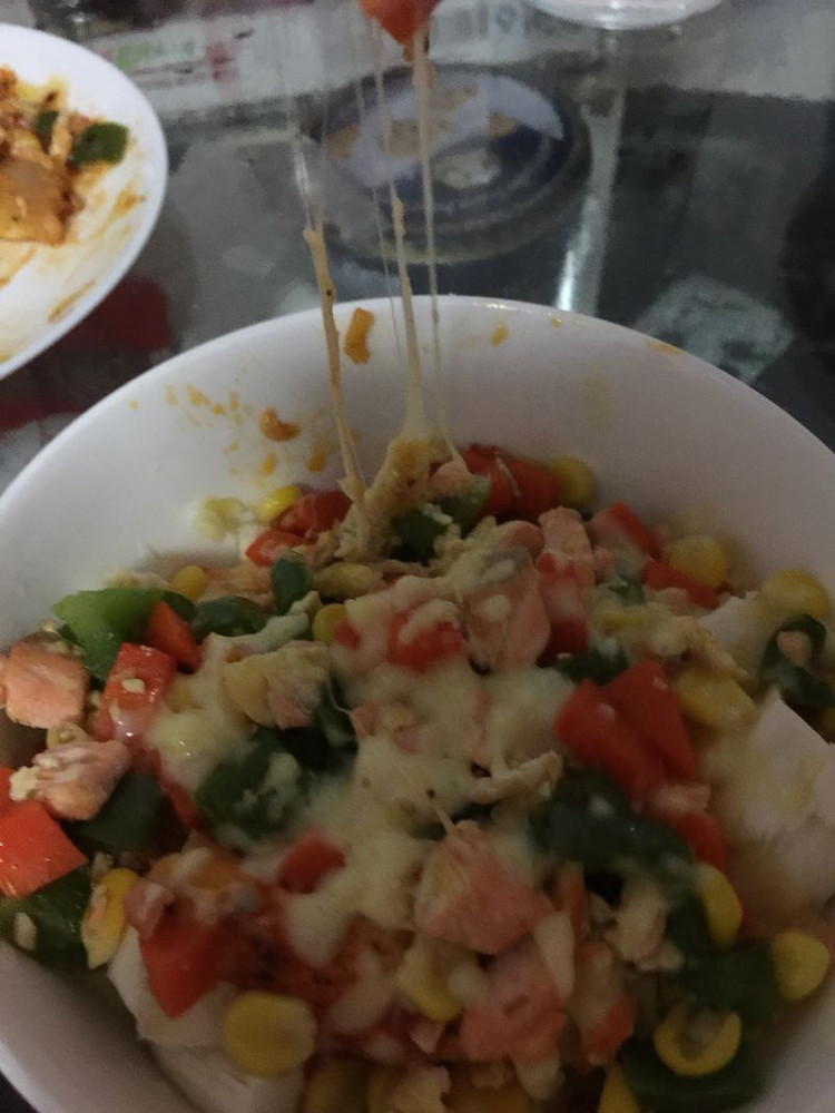 馒头版披萨（微波炉）的做法