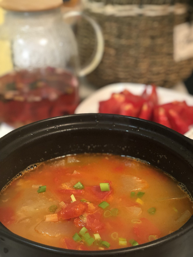 夏日冬瓜西红柿汤的做法