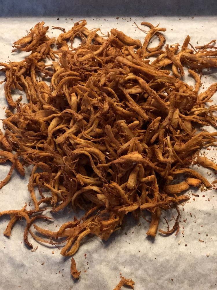 低卡零食-麻辣鸡丝无油配方的做法