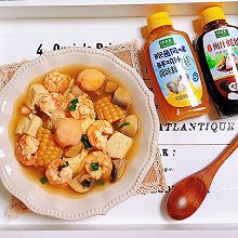 #给年味整点鲜的#高蛋白低卡-海鲜豆腐汤