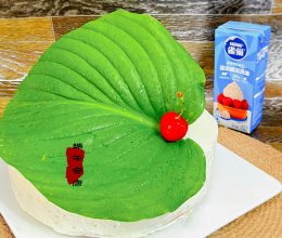 万绿丛中一点红端午蛋糕的做法