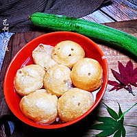 #太太乐鲜鸡汁玩转健康快手菜#丝瓜炒面筋的做法图解1