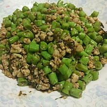 橄榄菜豆角肉末