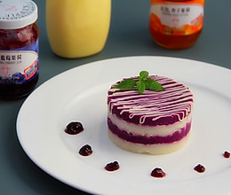 紫薯山药糕#丘比轻食厨艺大赛#的做法