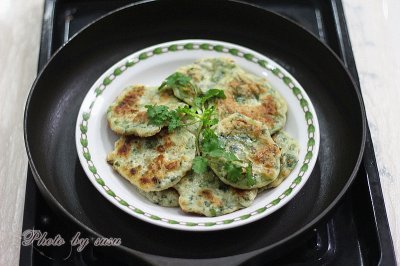 ——芝麻香菜煎饼