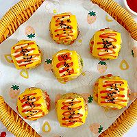 #零腹担吃夜宵#芝士烤饭团的做法图解9