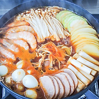 #暖冬酱在手，嗨吃部队锅#韩式部队火锅的做法图解11