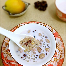 电饭锅版红豆牛奶西米露