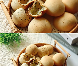糯糯叽叽的恐龙蛋～2种口味空心麻薯球的做法