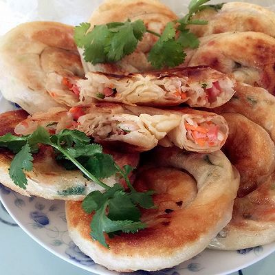 鲜虾萝卜丝饼