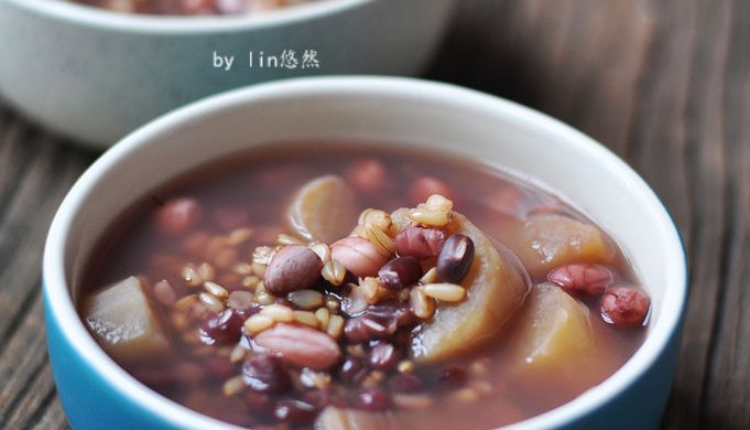 红豆莜麦粒粥