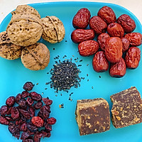 红糖红枣核桃馒头的做法图解1