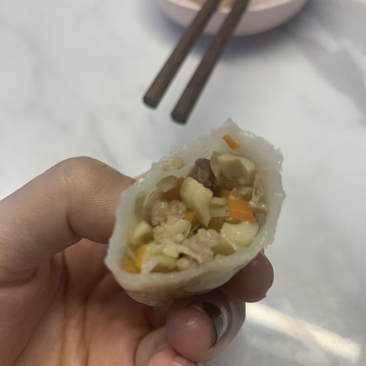 好吃的笋丁肉末 饺子的做法