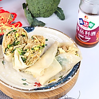 #味达美名厨福气汁，新春添口福#粉丝鸡蛋卷春饼的做法图解22