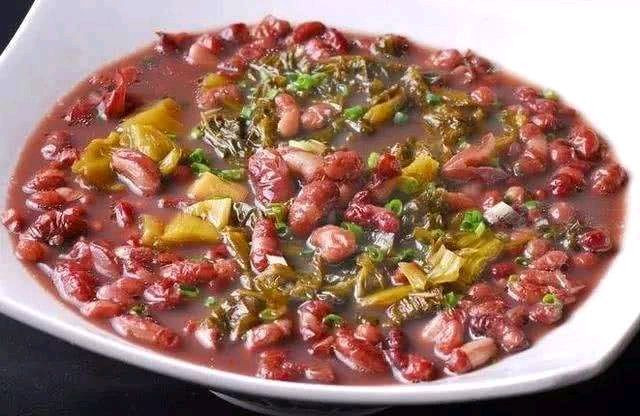 水腌菜炒红豆的做法