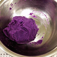 两招儿教你做薄皮大馅儿方方正正网红爆浆紫薯仙豆糕的做法图解8