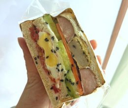 三文治烤肠的做法