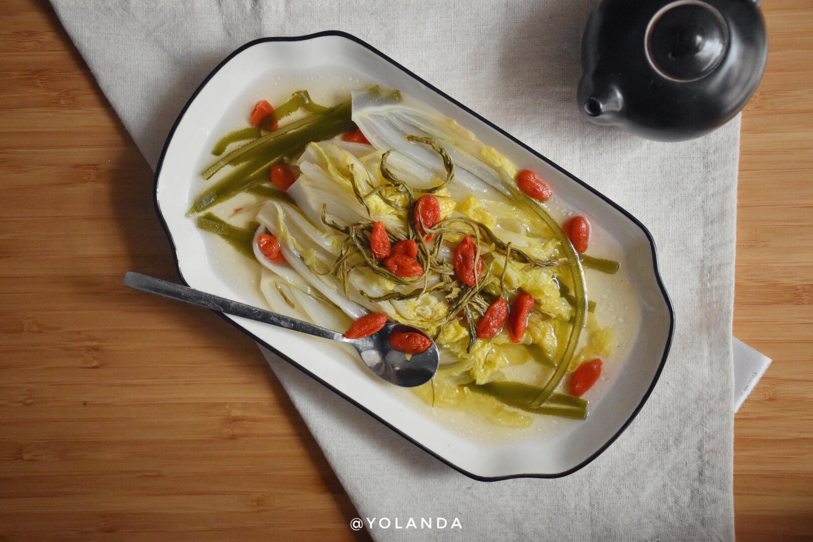 Green tea baby cabbage