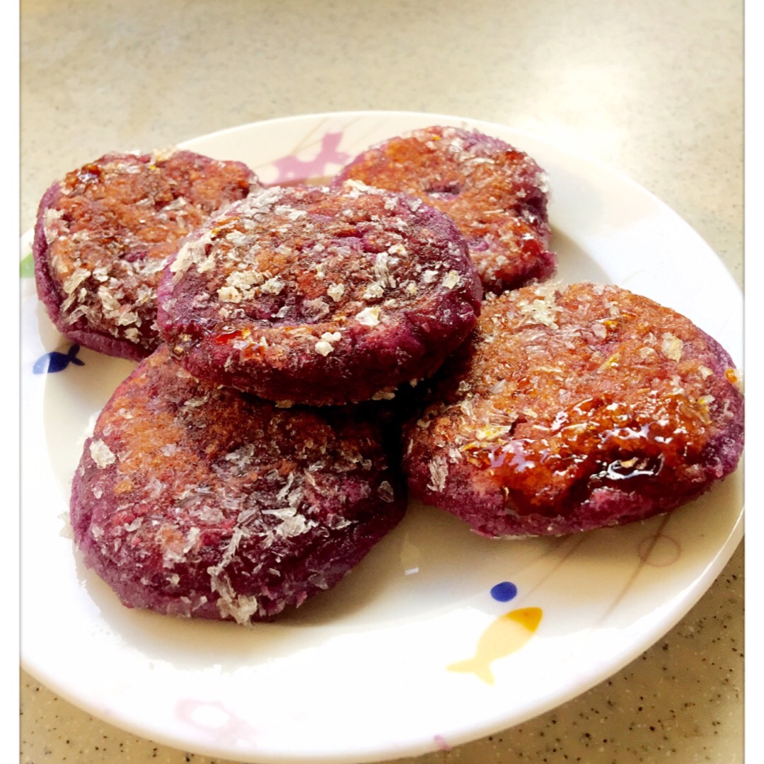 香芋紫薯饼怎么做_香芋紫薯饼的做法_缘豆儿_豆果美食