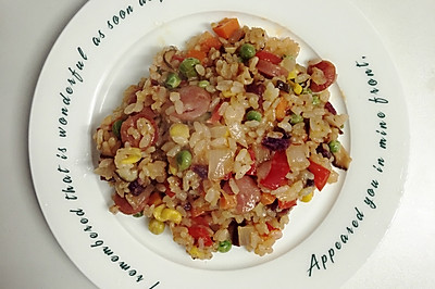 营养杂粮五色炒饭