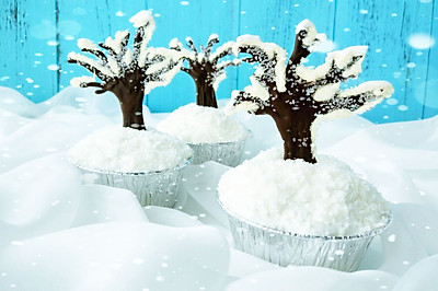 雪国的树——杯子蛋糕