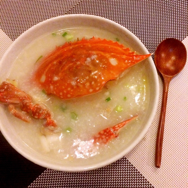 海蟹粥的做法