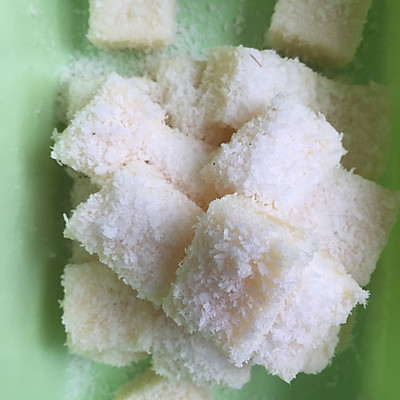 椰蓉牛奶小方  不用烤箱