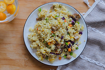 咖喱牛肉粒炒饭