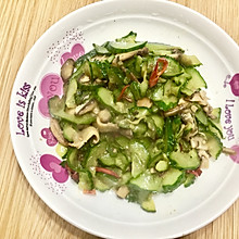 杀黄瓜炒香菇