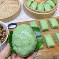 春笋芽菜肉沫青团/叶儿粑的做法图解8