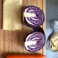 #美食视频挑战赛#凉拌紫甘蓝豆皮的做法图解1