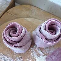 玫瑰紫薯馒头的做法图解6