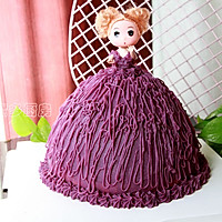 紫薯芭比公主蛋糕的做法图解26