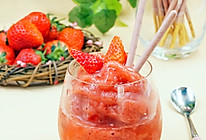 草莓冰沙～冰爽夏日的做法