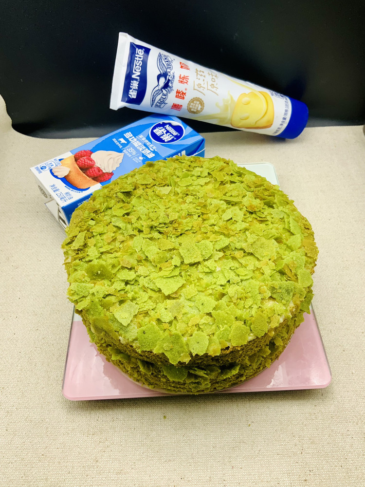 抹茶凤梨蛋糕的做法